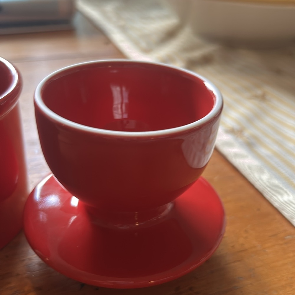 Red Ceramic French Butter Bell - Picture 4 of 6